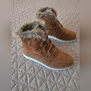 Justfab Women's Winter Faux Fur Boots Size 6.5